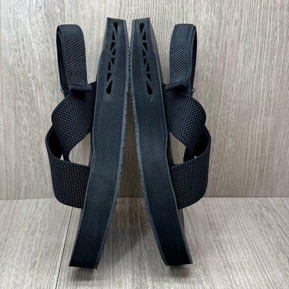 The Healing Sole Everett Ortho Platform Sandals Womens Size 8 Woven Mesh Black - Picture 8 of 12